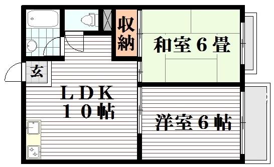 ヴィラ中目黒102の間取り