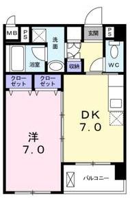 アヴニール神宮前205の間取り