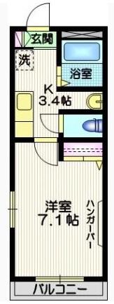 サンシティ若林201の間取り