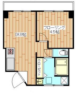 キャッスル東山202の間取り