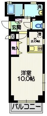 シャンテ高輪201の間取り