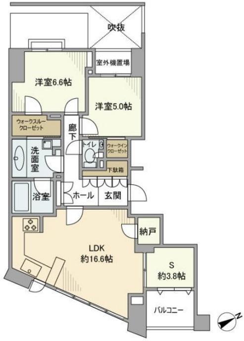 ノーツ目黒青葉台506の間取り