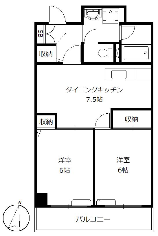 アルコ池尻302の間取り