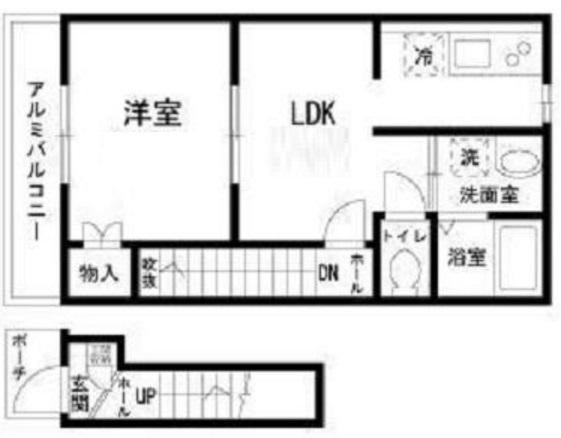 フォレストメゾン中央町201の間取り