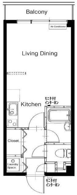 ニューカーサ麻布202の間取り