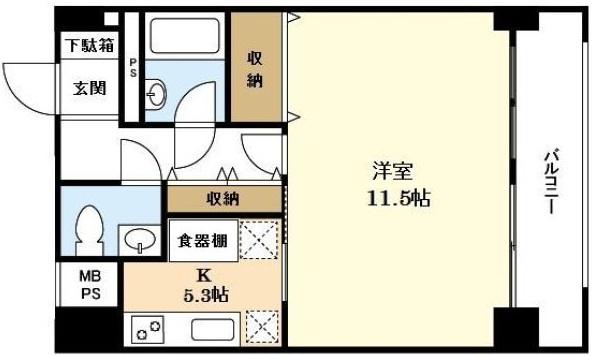 富士蔵ハイツ903の間取り