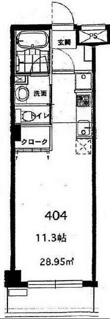 コリーヌ目黒本町404の間取り