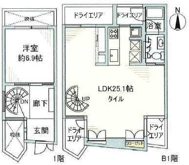 三茶ハウスA1Fの間取り