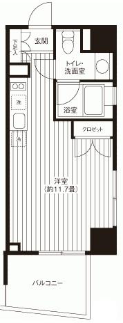 Ti-higashiazabu　ティー東麻布407の間取り