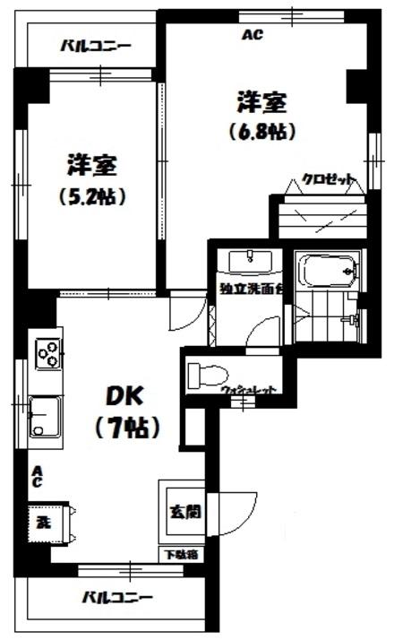 キエイビル501の間取り