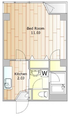 グランデオ中目黒401の間取り