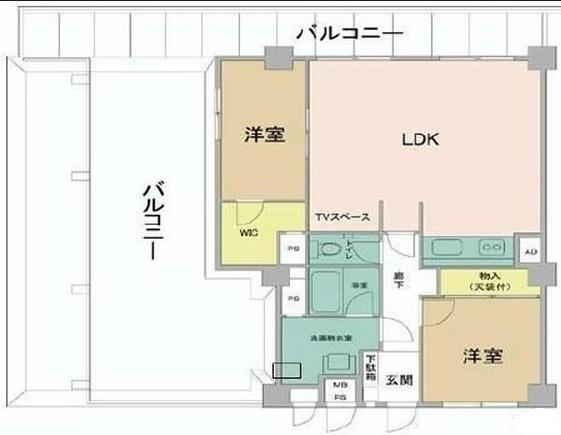 八雲スカイハイツ404の間取り