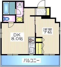 ハイツなかむら502の間取り