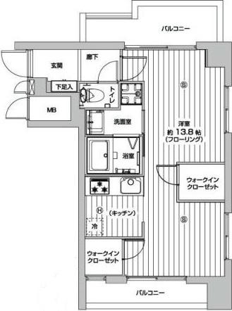 ストーク代官山401の間取り