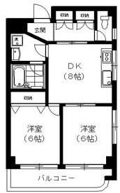 オーク3(Oak3)302の間取り