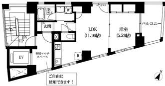 池尻Aアルテカ3Fの間取り