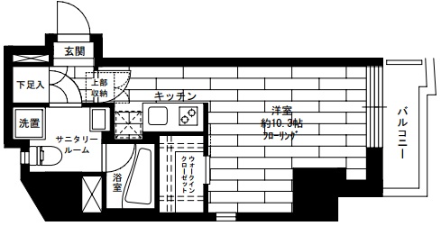 アジールコフレ中目黒501の間取り