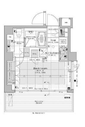 セルフィスタ渋谷308の間取り