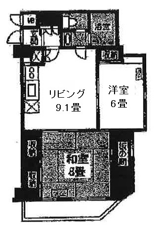 東急ドエルアルス三軒茶屋903の間取り