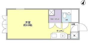 アルコすくも301の間取り