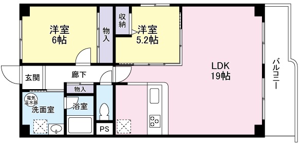 学芸大学スカイハイツ314の間取り