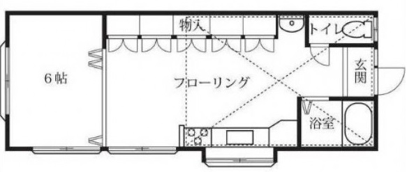 鈴木荘2階の間取り