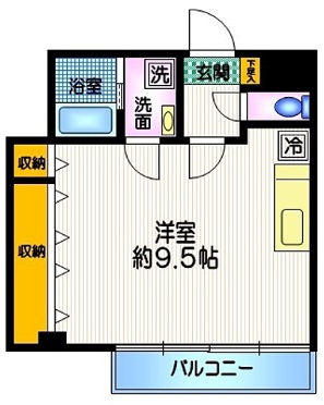 グランドフォルム白金202の間取り