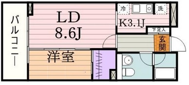 ステラメゾン目黒本町(プレイアデ目黒本町)102の間取り