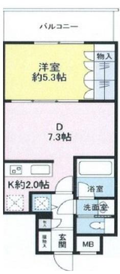 サンクタス松涛ロワール4Fの間取り