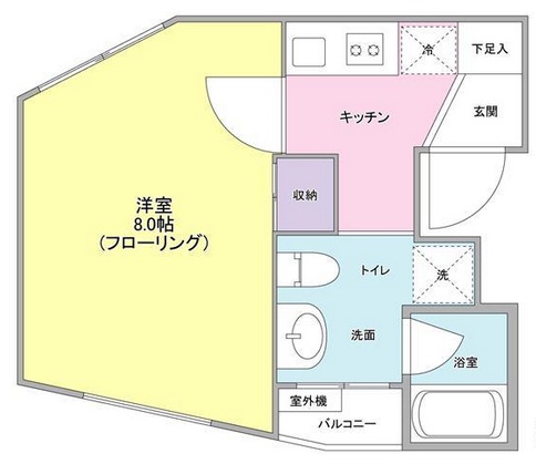 新築賃貸マンション201の間取り