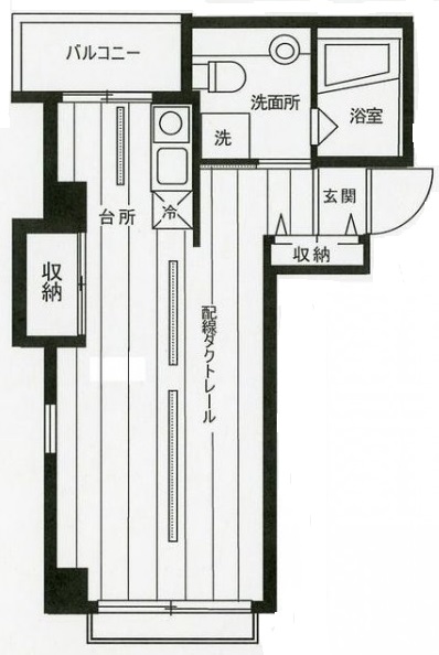 クレール東麻布301の間取り