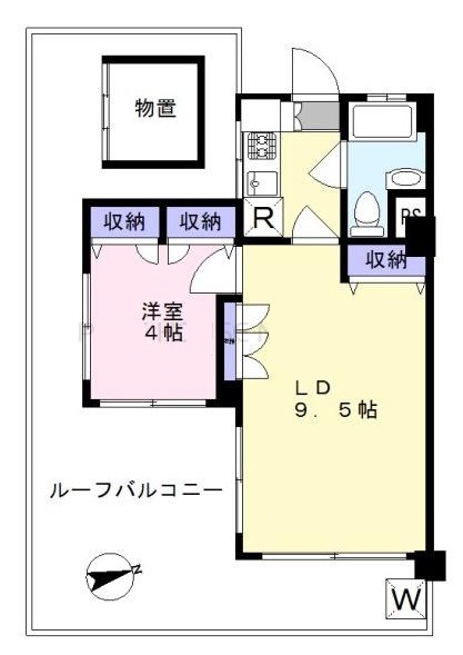 コーポ恵比寿404の間取り