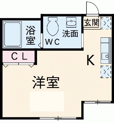 グランエッグス祐天寺B105の間取り