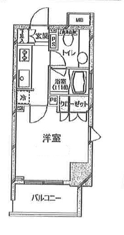 グランスイート南麻布407の間取り