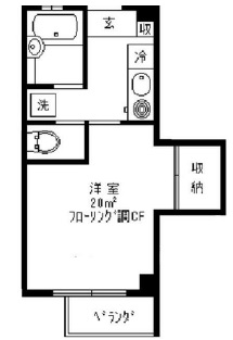 ソレイユ三宿302の間取り