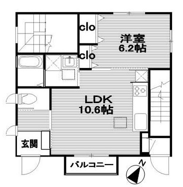 ソレイユ渋谷101の間取り