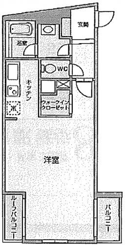 HF高輪レジデンス307の間取り