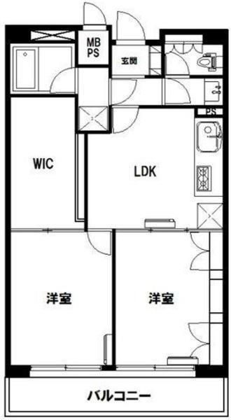 マンション第二恵比寿苑703の間取り