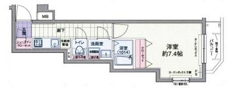 ドルチェ目黒・WEST301の間取り