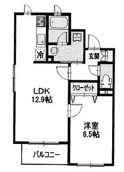 FERIO KANAKUBO301の間取り