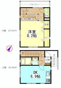 RES池尻201の間取り