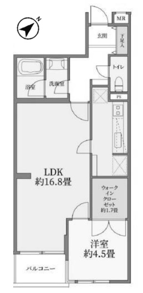 上馬ハイデンス304の間取り