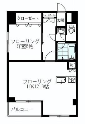 エルアルカサル中目黒902の間取り