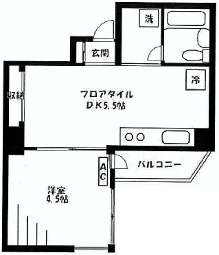 ニュービラ三軒茶屋401の間取り