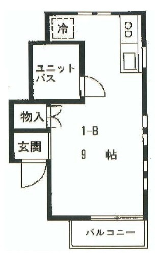 ストークハイツ加部1-Bの間取り