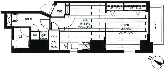 D-Blanc(ディーブランク)702の間取り