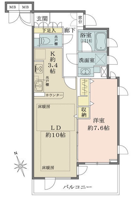 アストラル祐天寺202の間取り