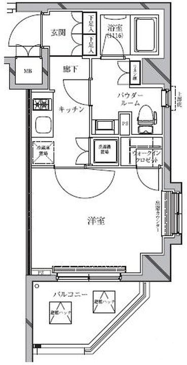 イル　フィオーレ都立大学309の間取り