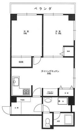 東急ドエル・アルス代官山205の間取り