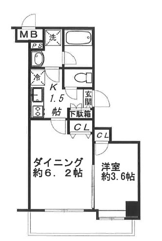 パレステュディオ白金高輪409の間取り